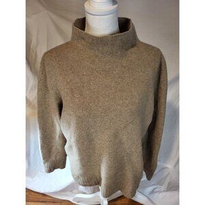 Sori Brand Beige Mick Neck Cashmere Blend‎ Sweater Size M/L